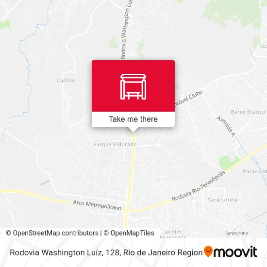 Rodovia Washington Luíz, 128 map