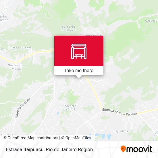 Estrada Itaipuaçu map