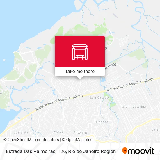 Estrada Das Palmeiras, 126 map