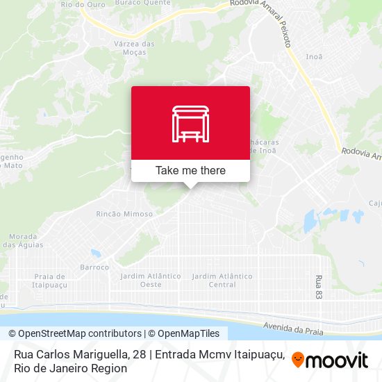 Rua Carlos Mariguella, 28 | Entrada Mcmv Itaipuaçu map