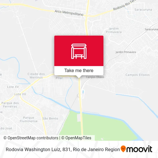 Rodovia Washington Luíz, 831 map