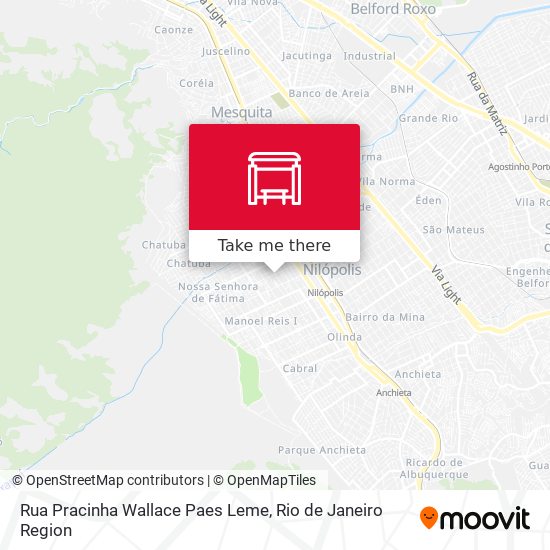 Mapa Rua Pracinha Wallace Paes Leme