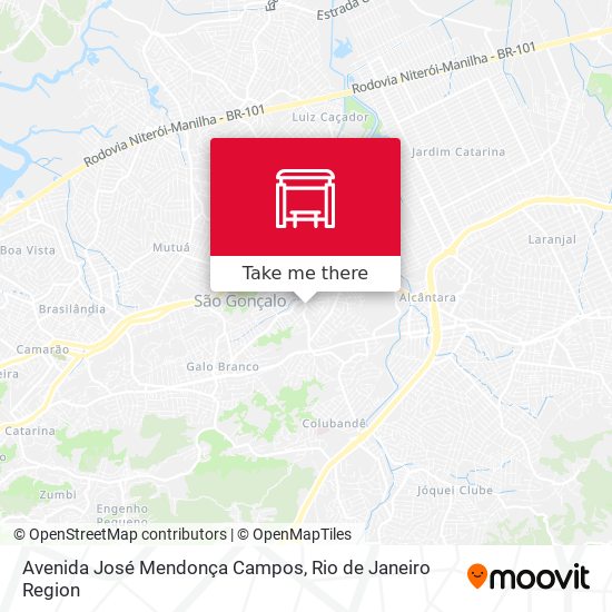 Mapa Avenida José Mendonça Campos