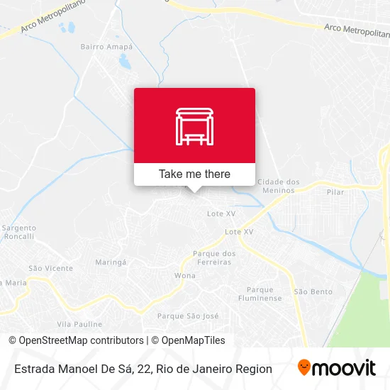 Estrada Manoel De Sá, 22 map