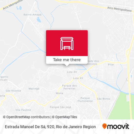 Estrada Manoel De Sá, 920 map