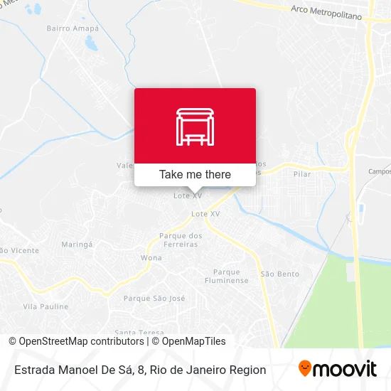 Estrada Manoel De Sá, 8 map