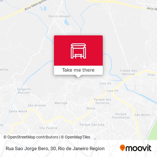 Rua Sao Jorge Bero, 30 map