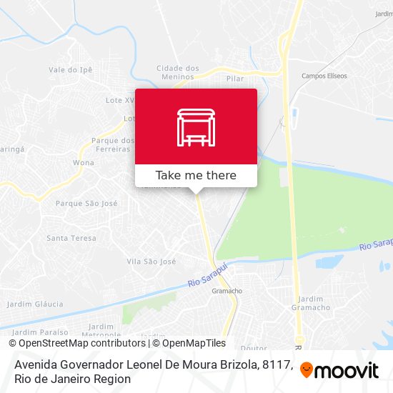 Avenida Governador Leonel De Moura Brizola, 8117 map