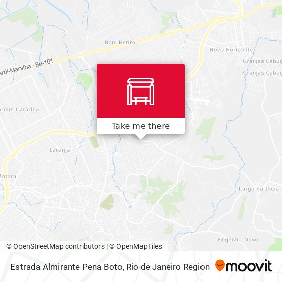 Estrada Almirante Pena Boto map