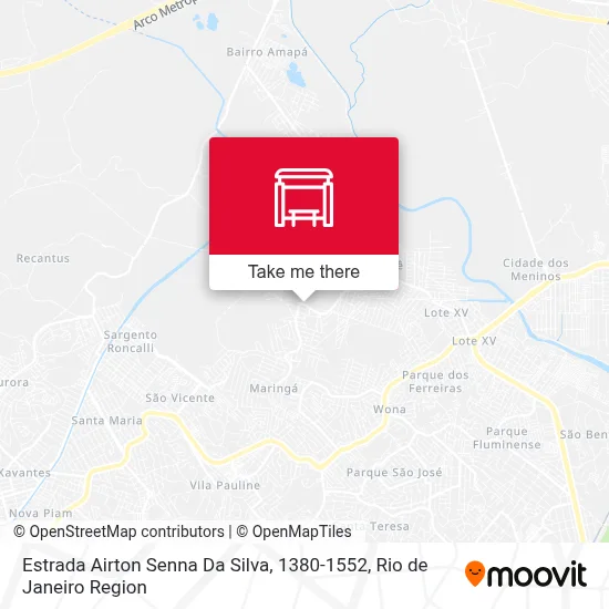 Estrada Airton Senna Da Silva, 1380-1552 map