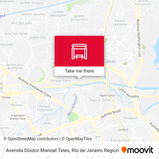Avenida Doutor Manoel Teles map