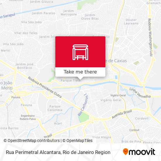 Rua Perimetral Alcantara map