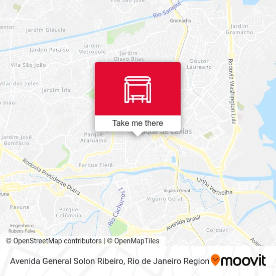 Avenida General Solon Ribeiro map