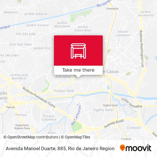 Mapa Avenida Manoel Duarte, 885