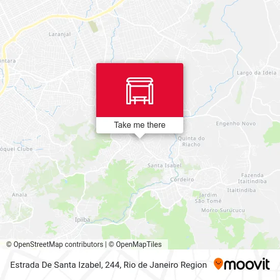 Estrada De Santa Izabel, 244 map