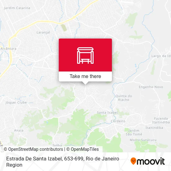 Estrada De Santa Izabel, 653-699 map
