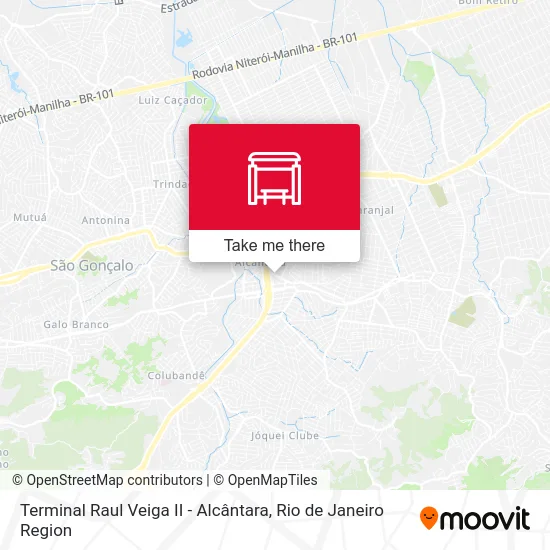 Terminal Raul Veiga II - Alcântara map