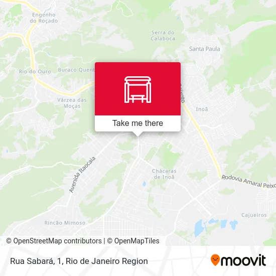 Rua Sabará, 1 map