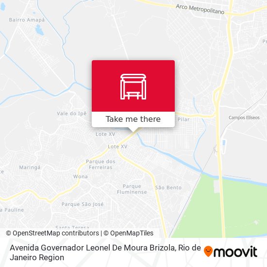 Avenida Governador Leonel De Moura Brizola map