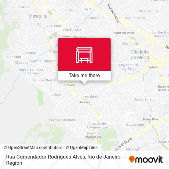 Rua Comendador Rodrigues Alves map
