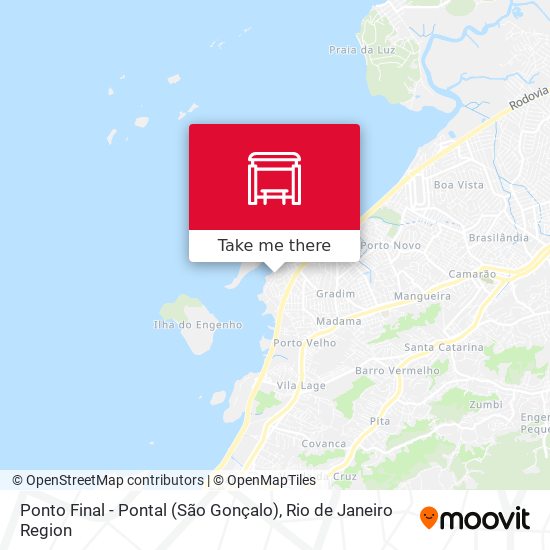 Ponto Final - Pontal (São Gonçalo) map