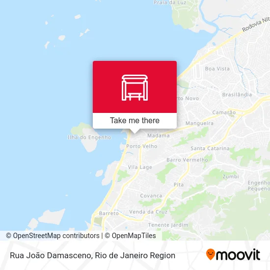 Rua João Damasceno map