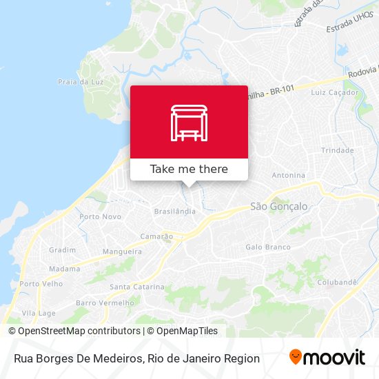 Mapa Rua Borges De Medeiros