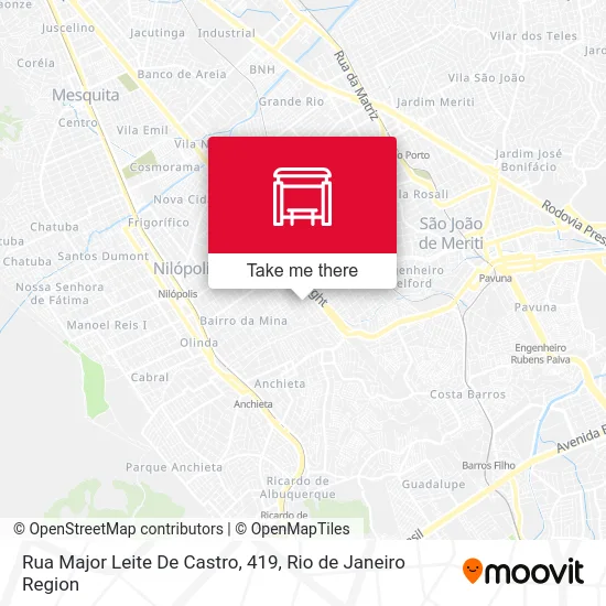 Rua Major Leite De Castro, 419 map