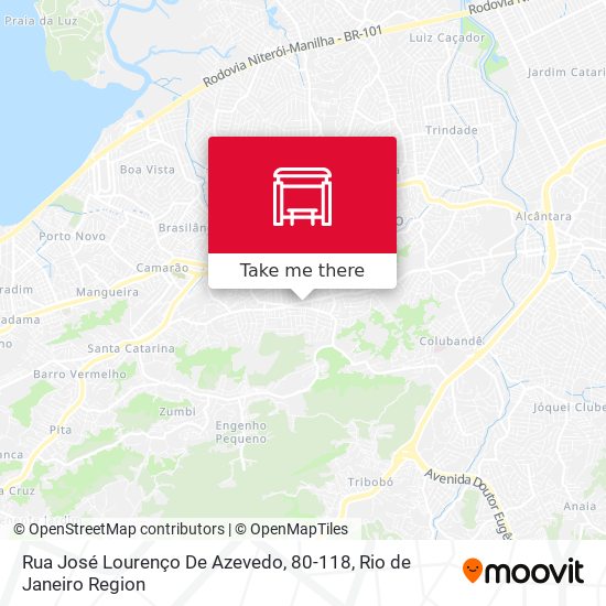Rua José Lourenço De Azevedo, 80-118 map