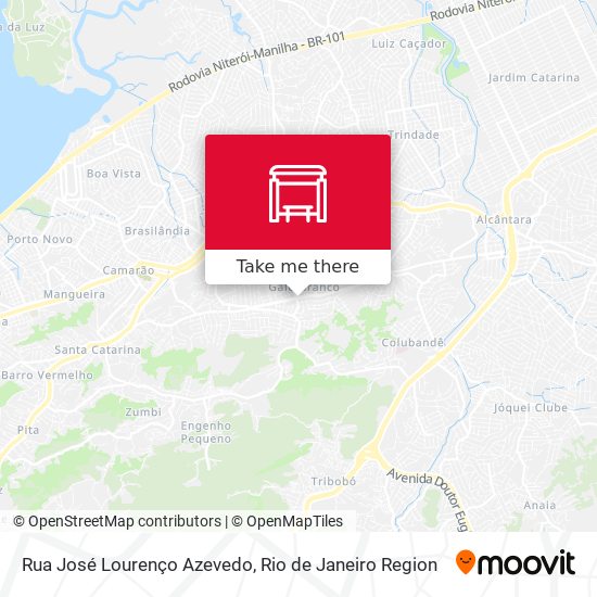 Rua José Lourenço Azevedo map