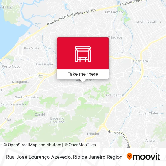 Rua José Lourenço Azevedo map