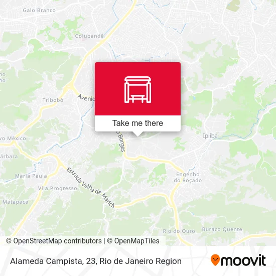 Alameda Campista, 23 map