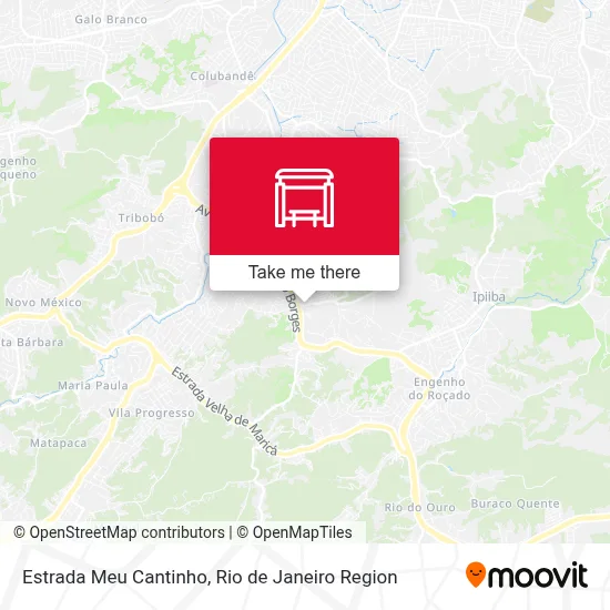 Estrada Meu Cantinho map