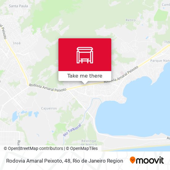 Mapa Rodovia Amaral Peixoto, 48