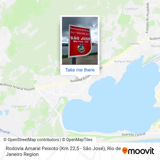 Rodovia Amaral Peixoto (Km 22,5 - São José) map