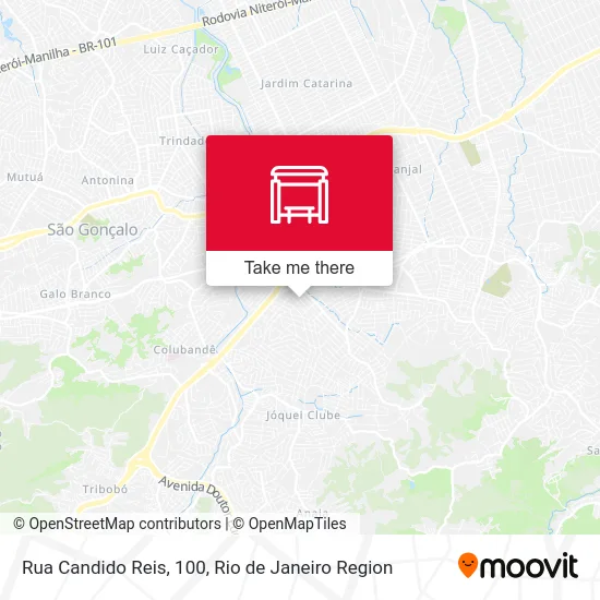 Rua Candido Reis, 100 map