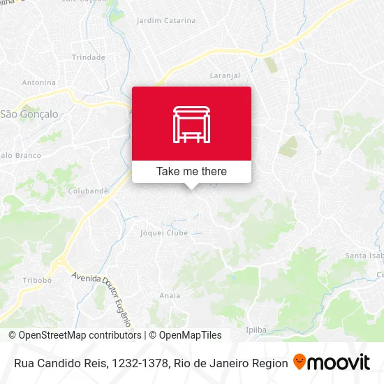 Rua Candido Reis, 1232-1378 map