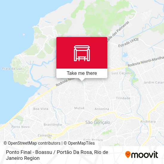 Ponto Final - Boassu / Portão Da Rosa map