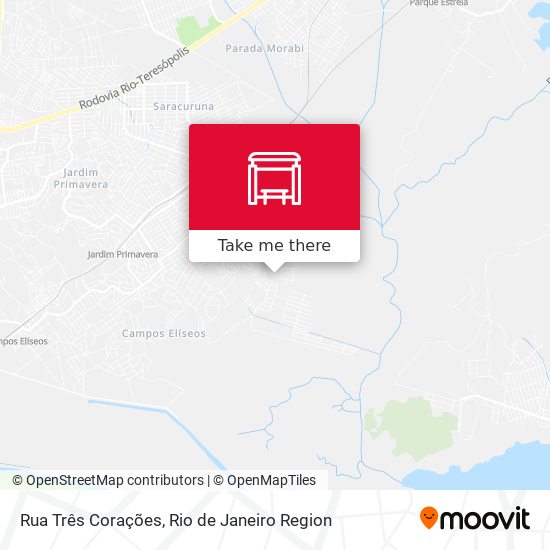 Rua Três Corações map