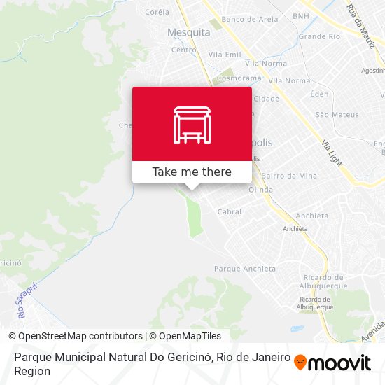 Parque Municipal Natural Do Gericinó map