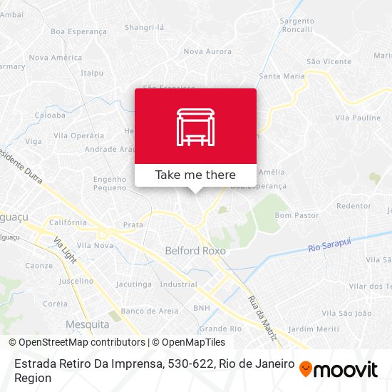Estrada Retiro Da Imprensa, 530-622 map