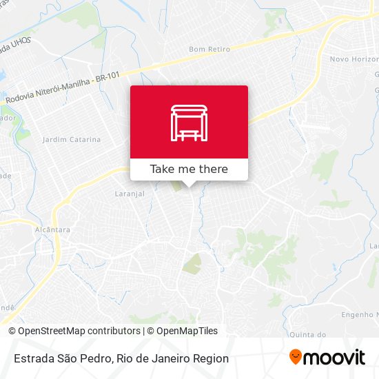 Estrada São Pedro map