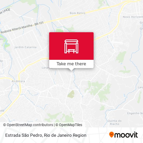 Estrada São Pedro map