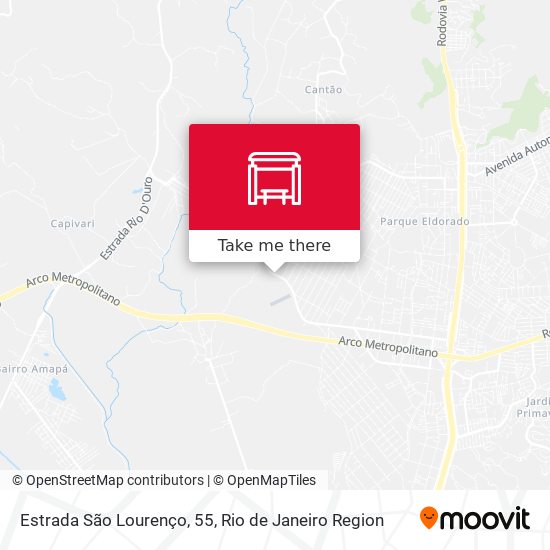 Estrada São Lourenço, 55 map