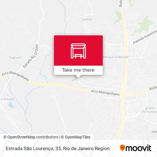 Estrada São Lourenço, 35 map