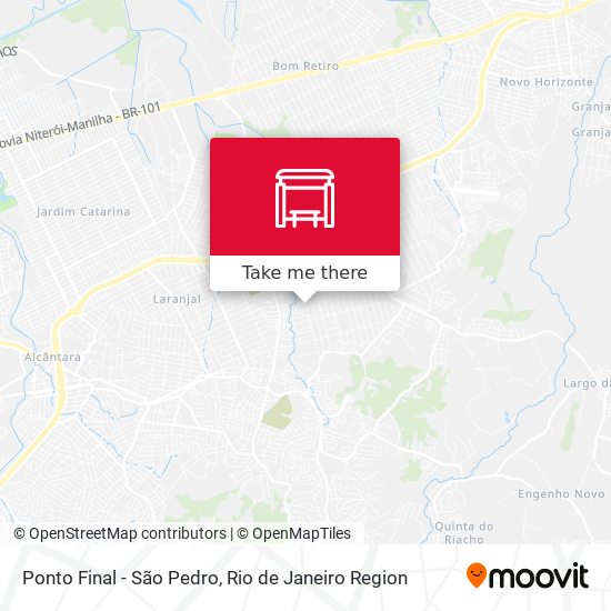 Ponto Final - São Pedro map