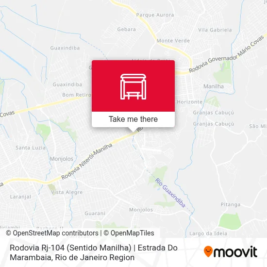 Rodovia Rj-104 (Sentido Manilha) | Estrada Do Marambaia map
