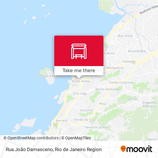 Rua João Damasceno map