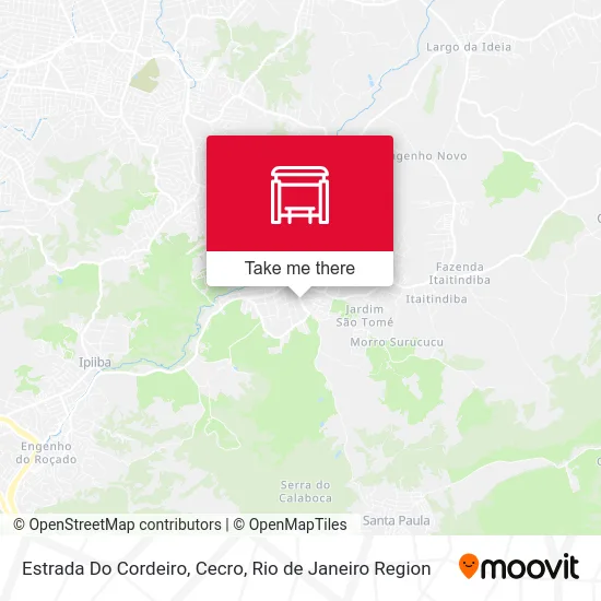 Estrada Do Cordeiro, Cecro map