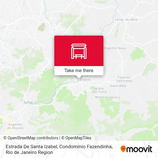 Estrada De Santa Izabel, Condomínio Fazendinha map